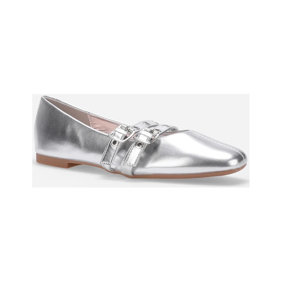 Women's Ballet Flats La Modeuse Silver