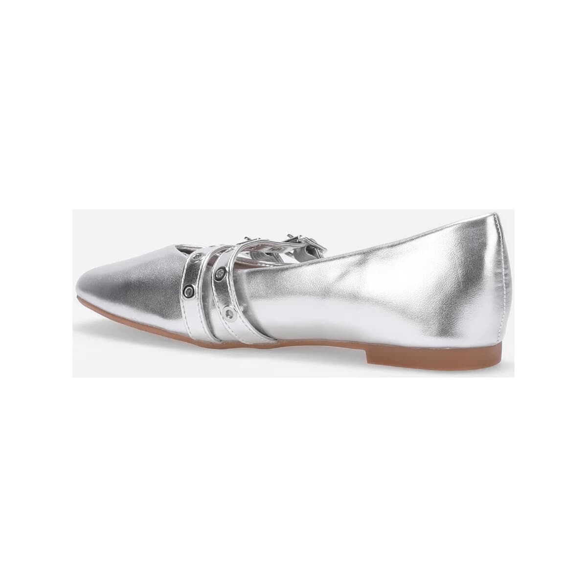 Women's Ballet Flats La Modeuse Silver