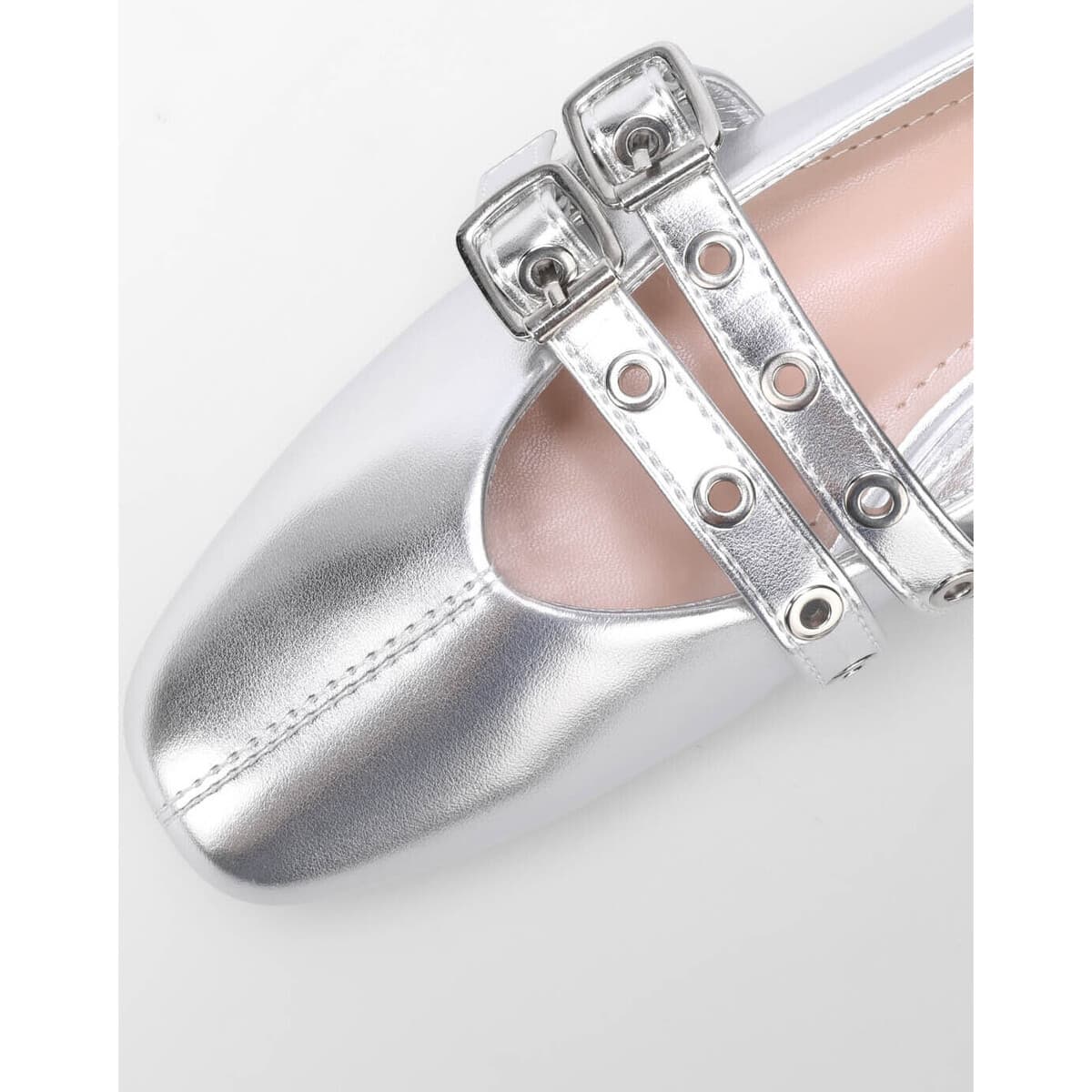 Women's Ballet Flats La Modeuse Silver