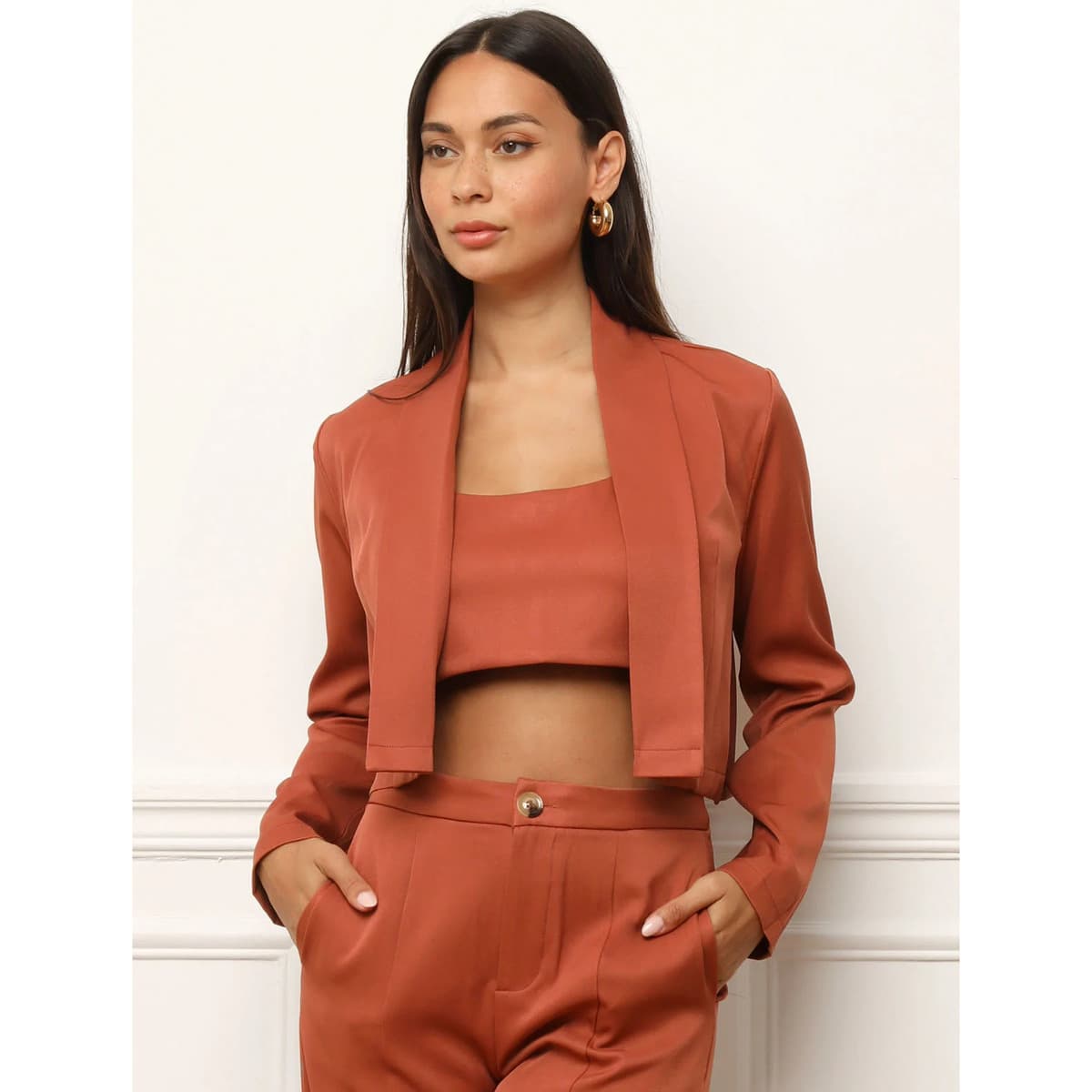 Women's Blazers La Modeuse Orange