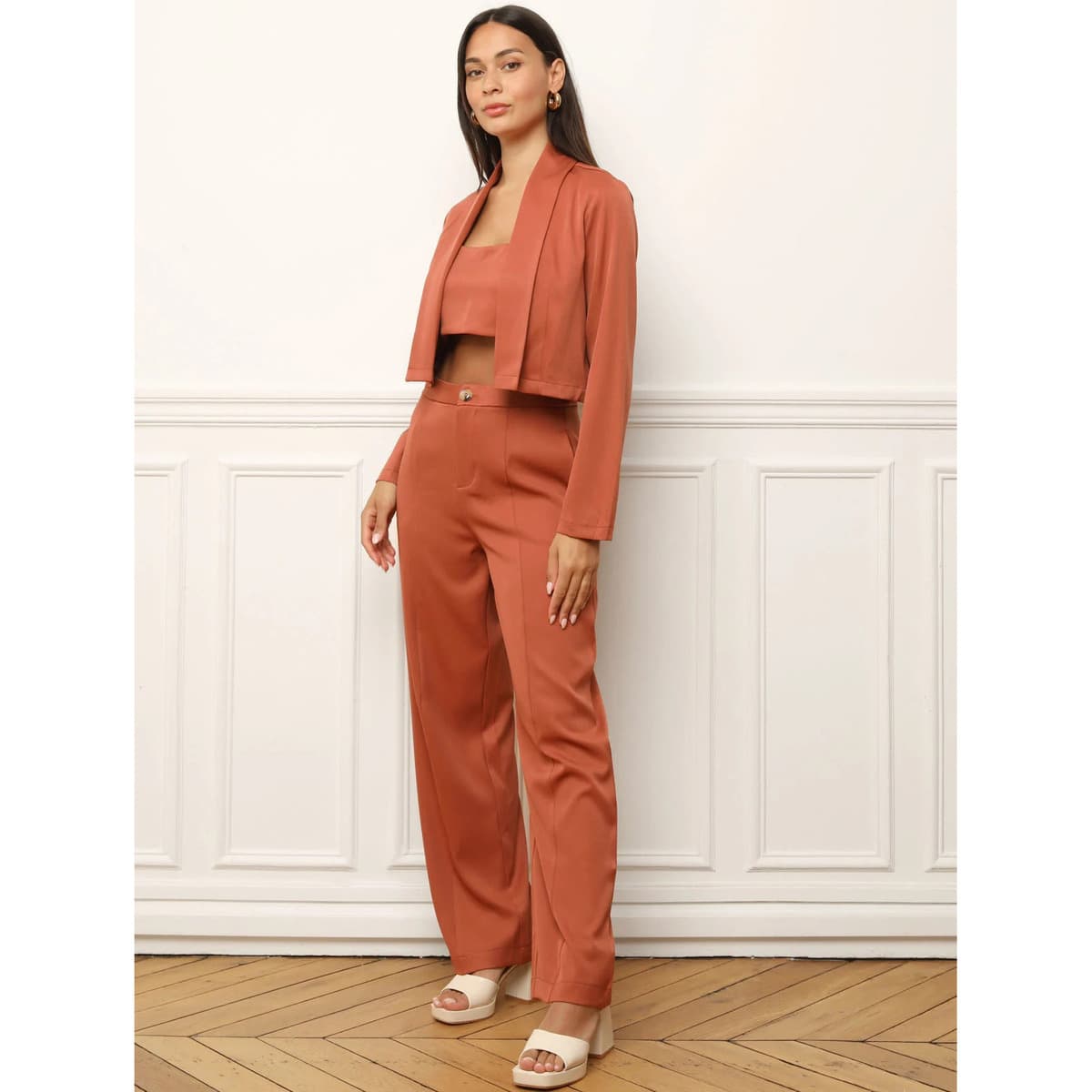 Women's Blazers La Modeuse Orange