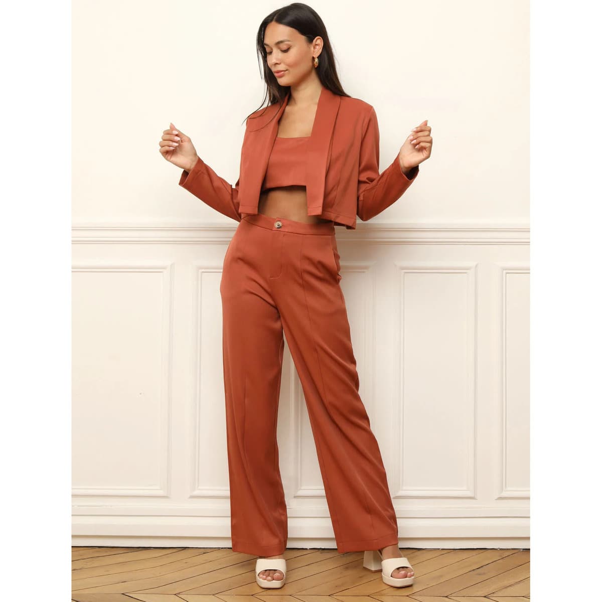 Women's Blazers La Modeuse Orange