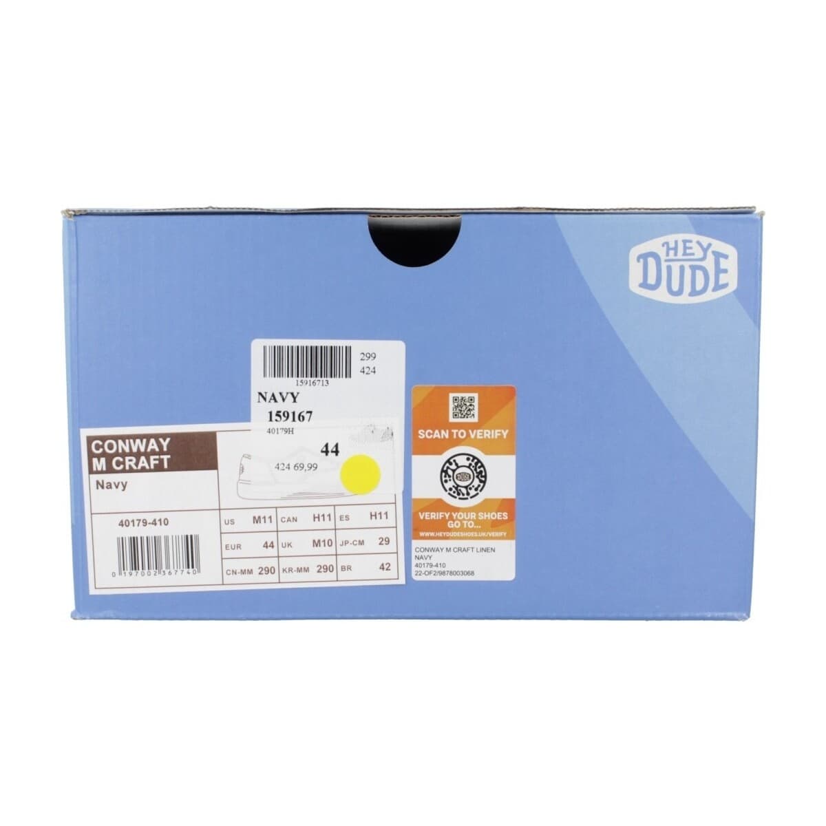 Men's Derby Shoes HEYDUDE Blue