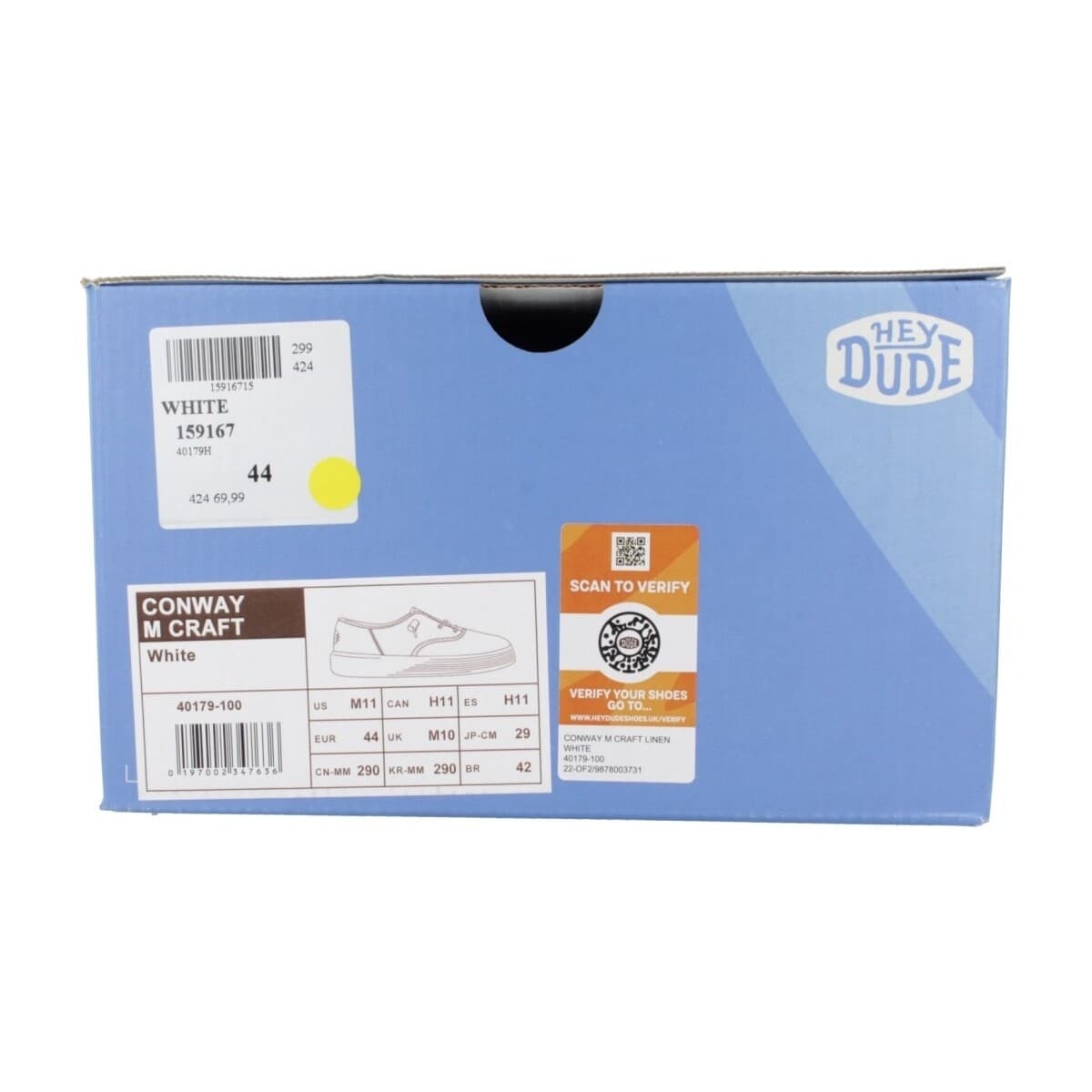 Men's Derby Shoes HEYDUDE White