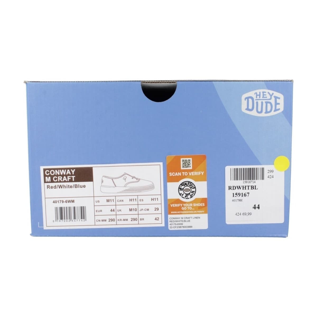 Men's Derby Shoes HEYDUDE Multicolor