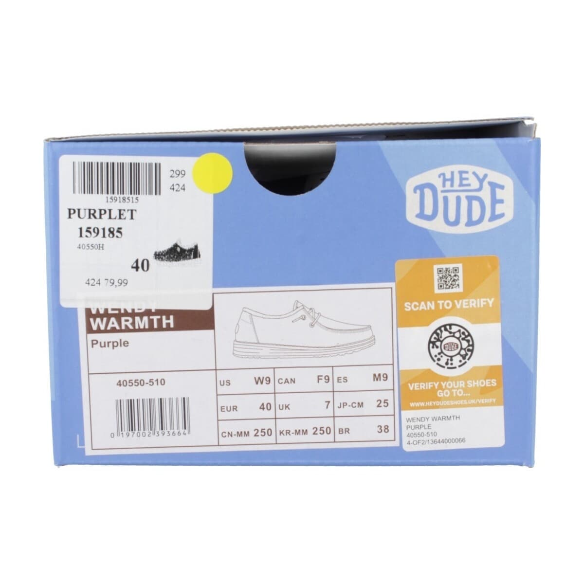 Women's Derby Shoes HEYDUDE Bordeaux