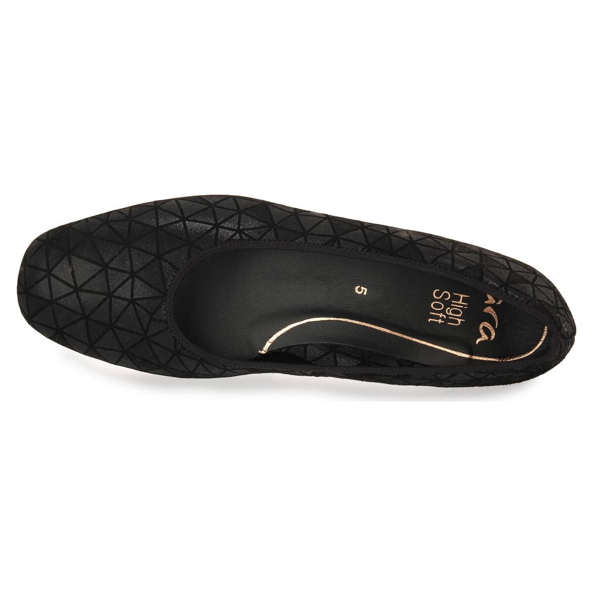 Women's Ballet Flats Ara Black