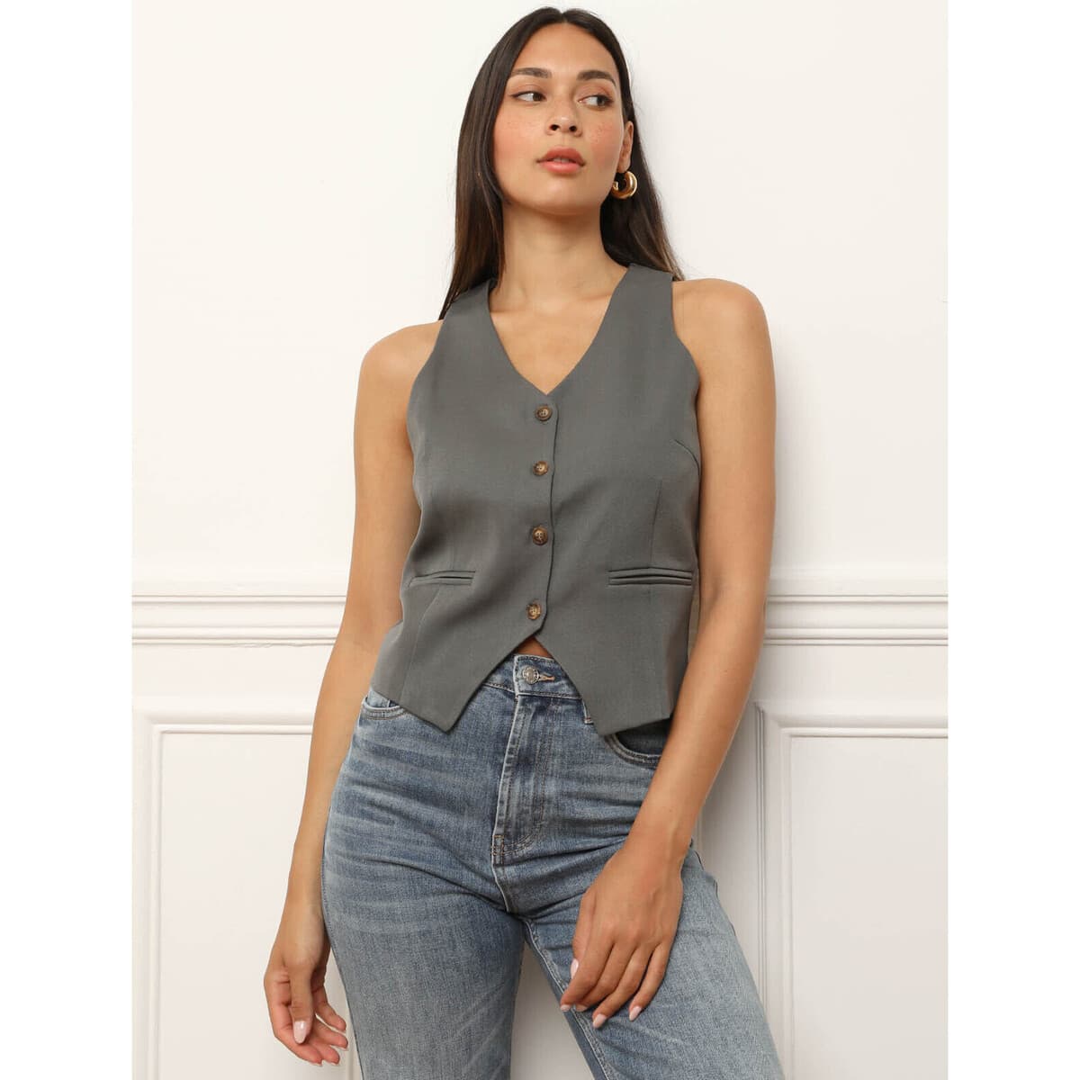 Women's Blazers La Modeuse Gray