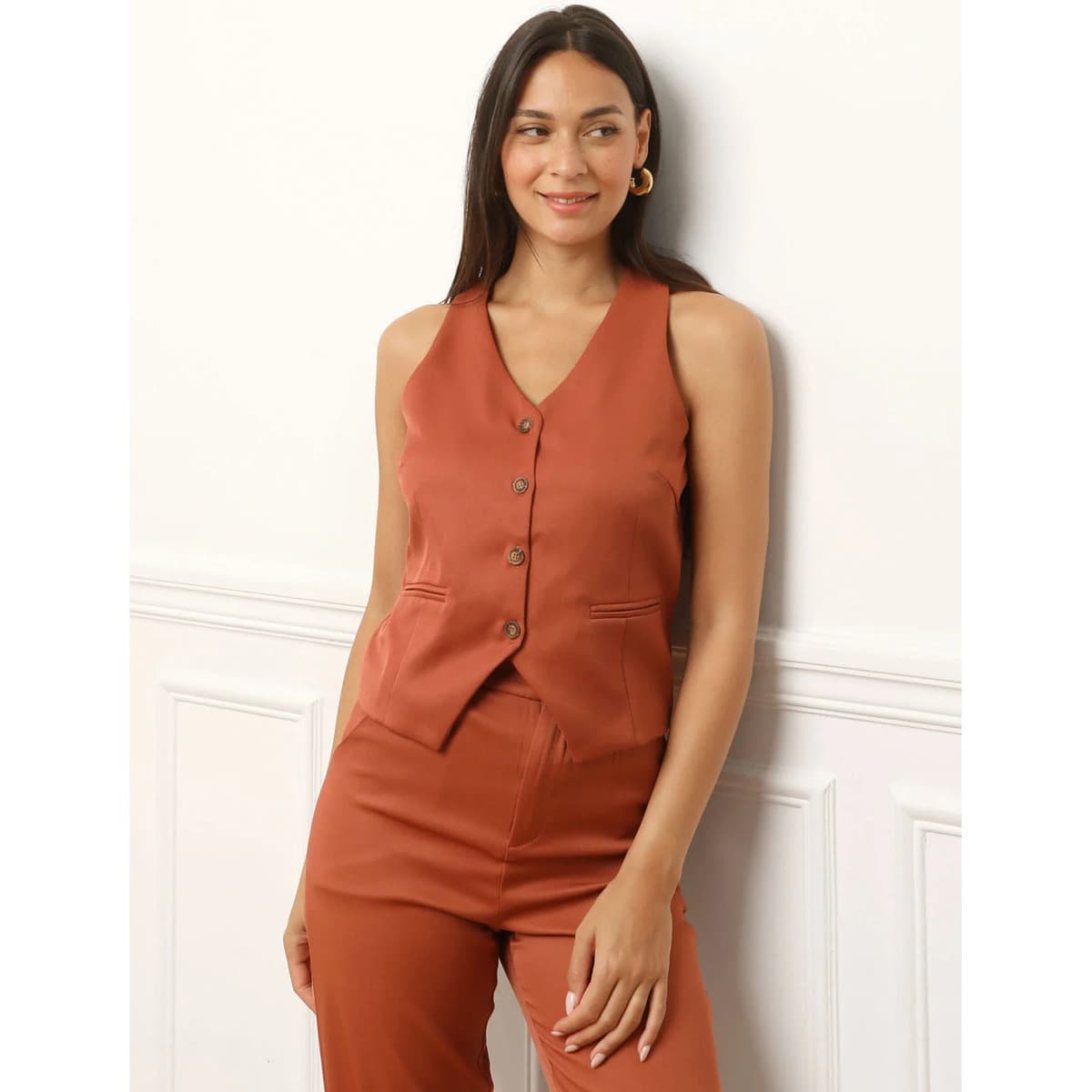 Women's Blazers La Modeuse Orange