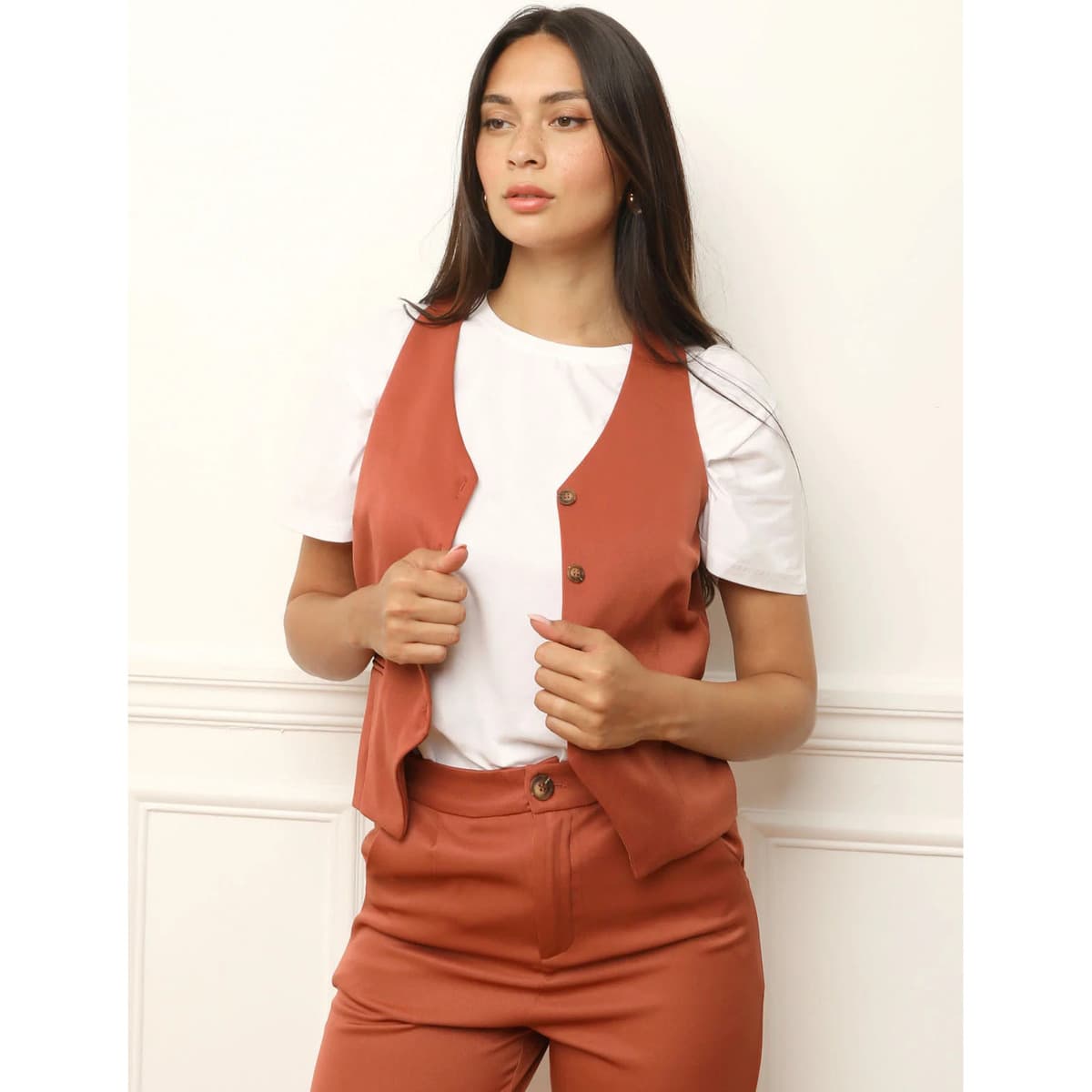 Women's Blazers La Modeuse Orange