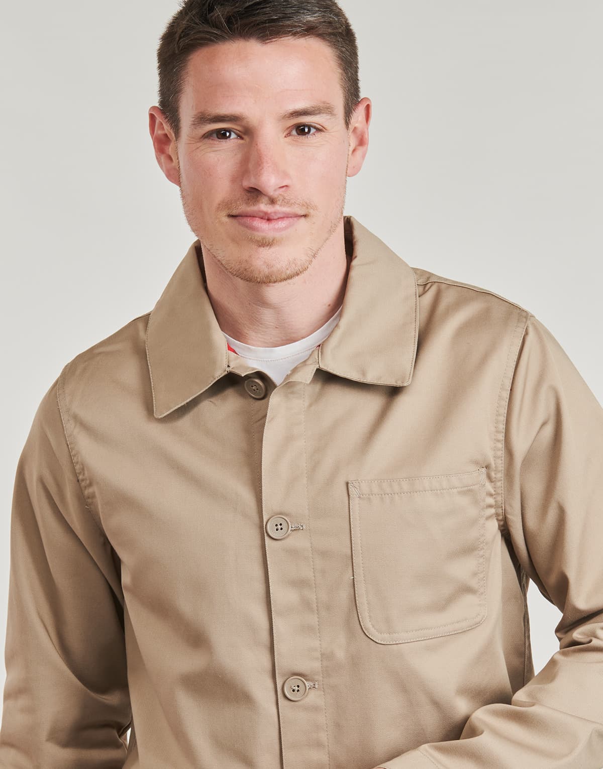 Men's Jackets Harrington Beige