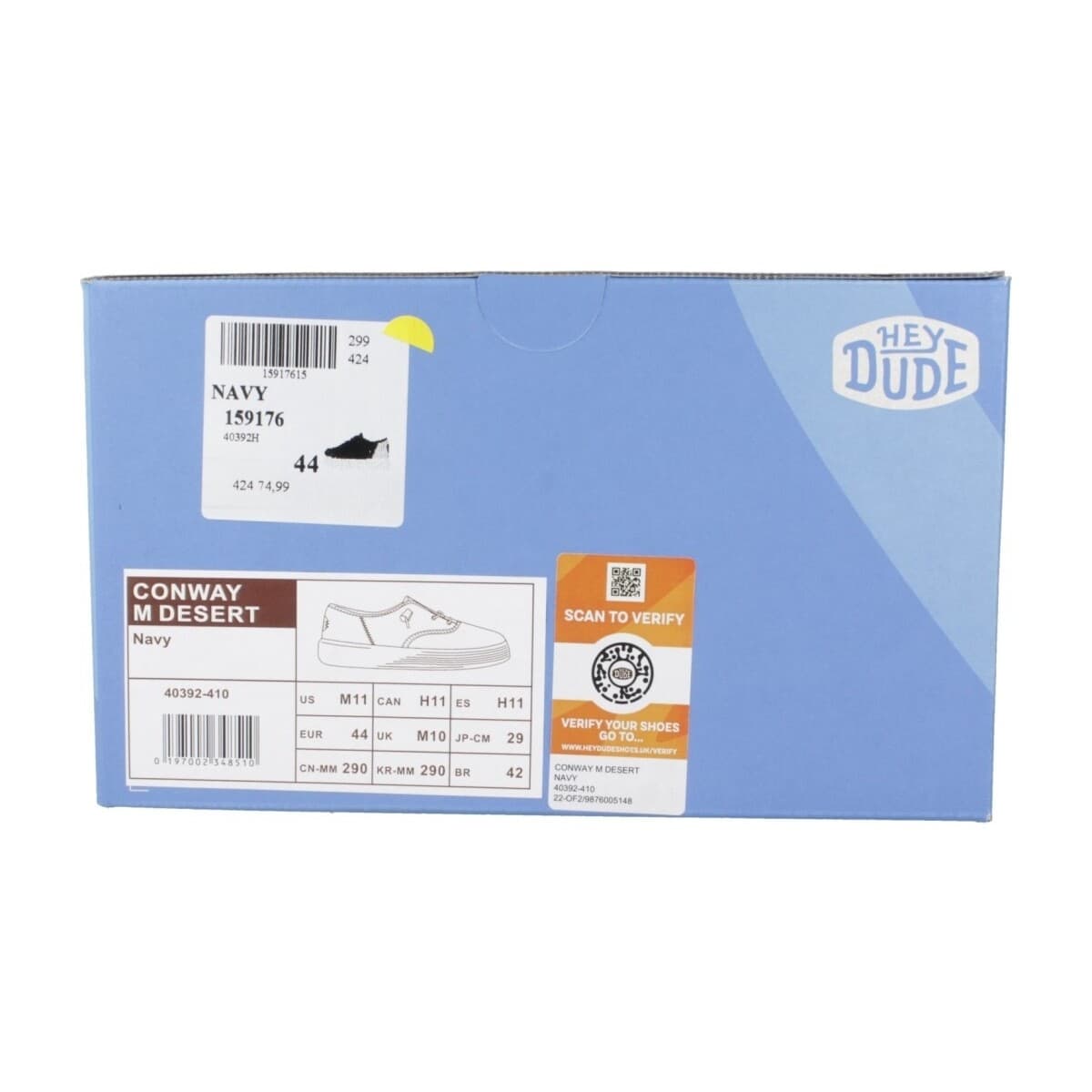 Men's Derby Shoes HEYDUDE Blue