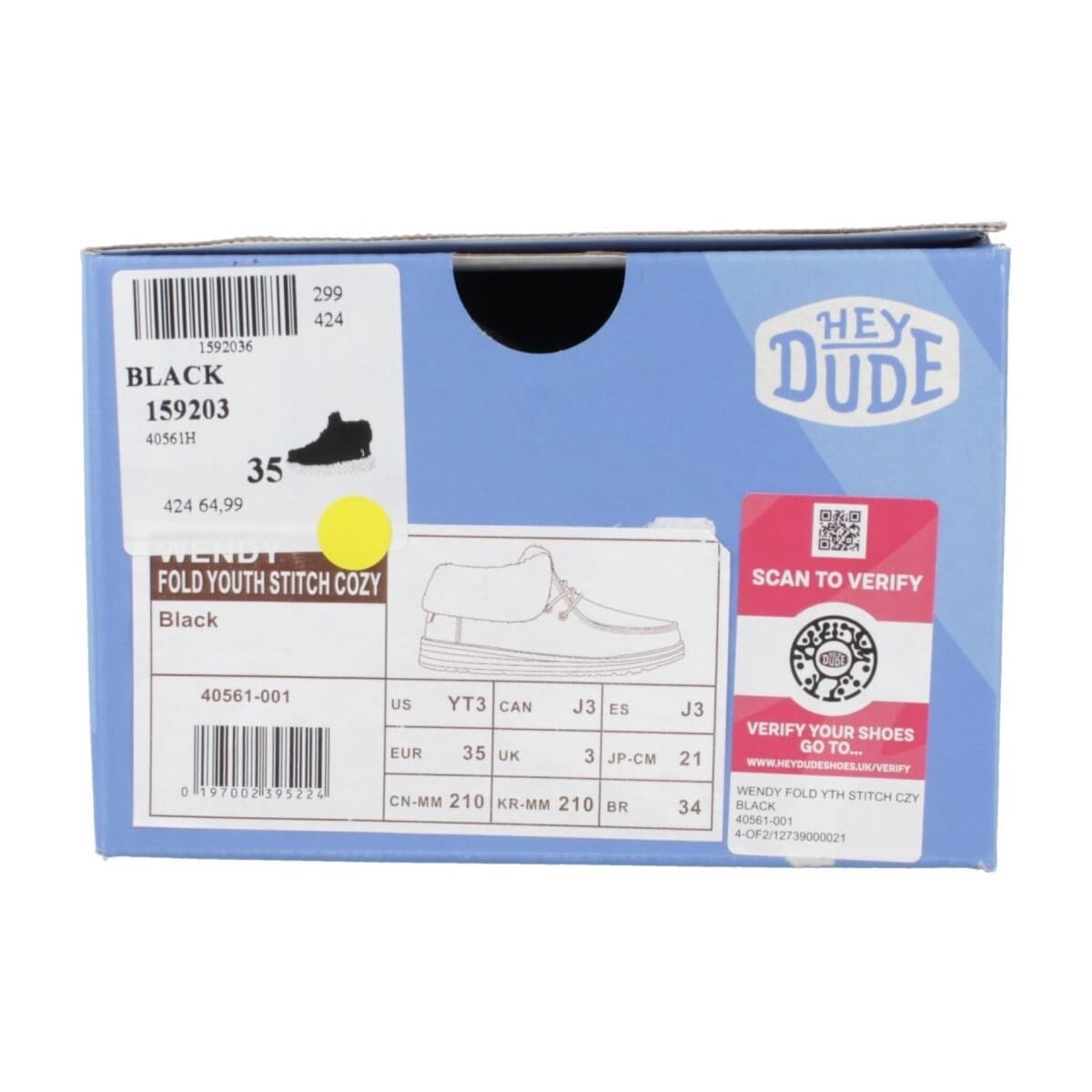 Boys' Boots HEYDUDE Black