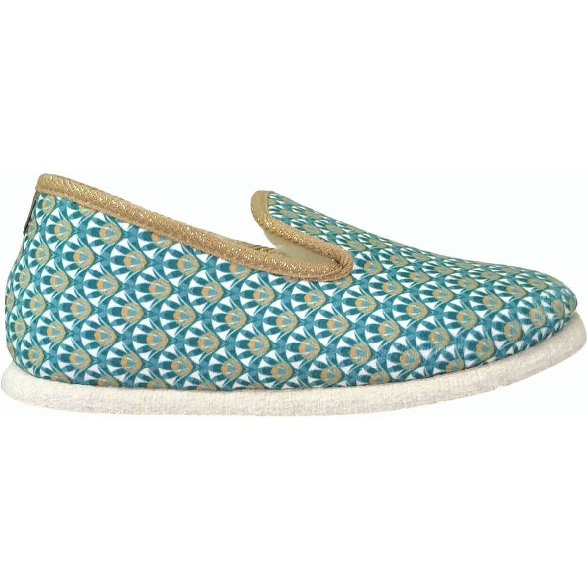 Women's House Slippers Chausse Mouton Green