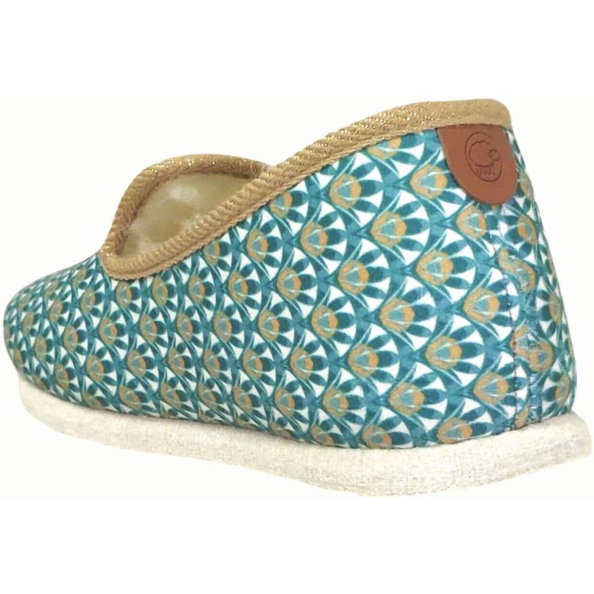 Women's House Slippers Chausse Mouton Green