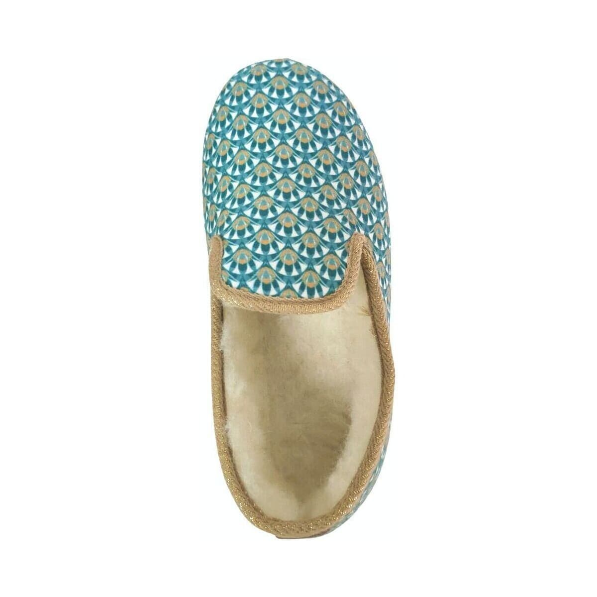 Women's House Slippers Chausse Mouton Green