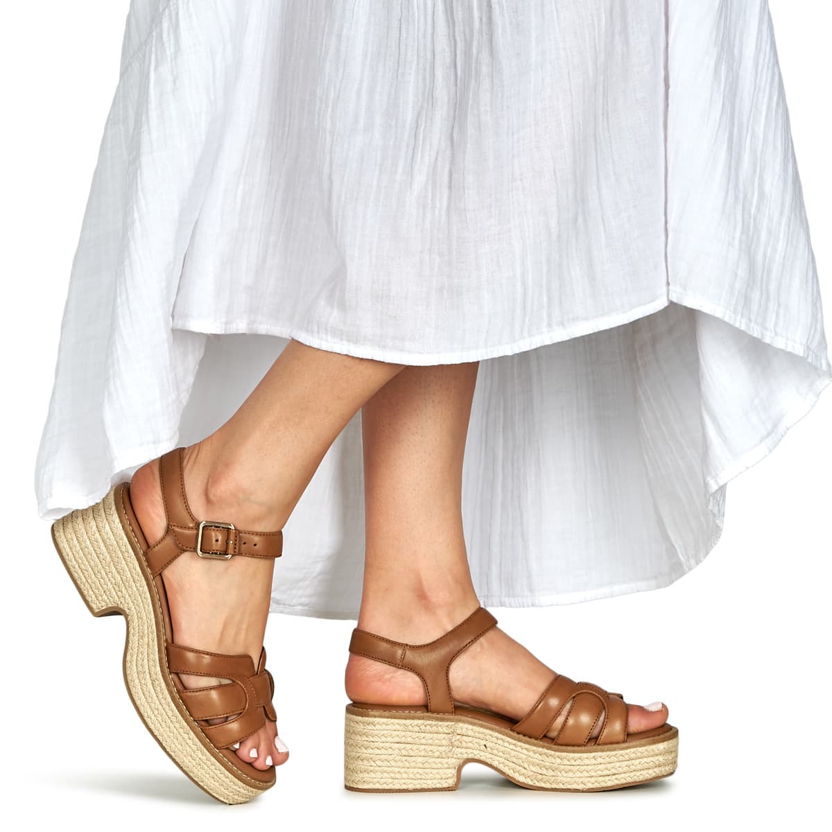 Women's Platforms Clarks Brown