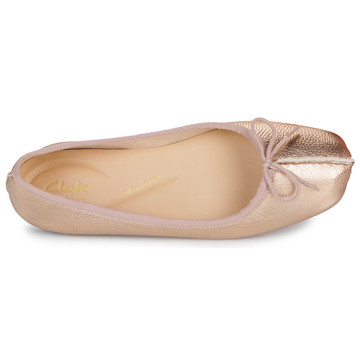 Women's Ballet Flats Clarks Gold