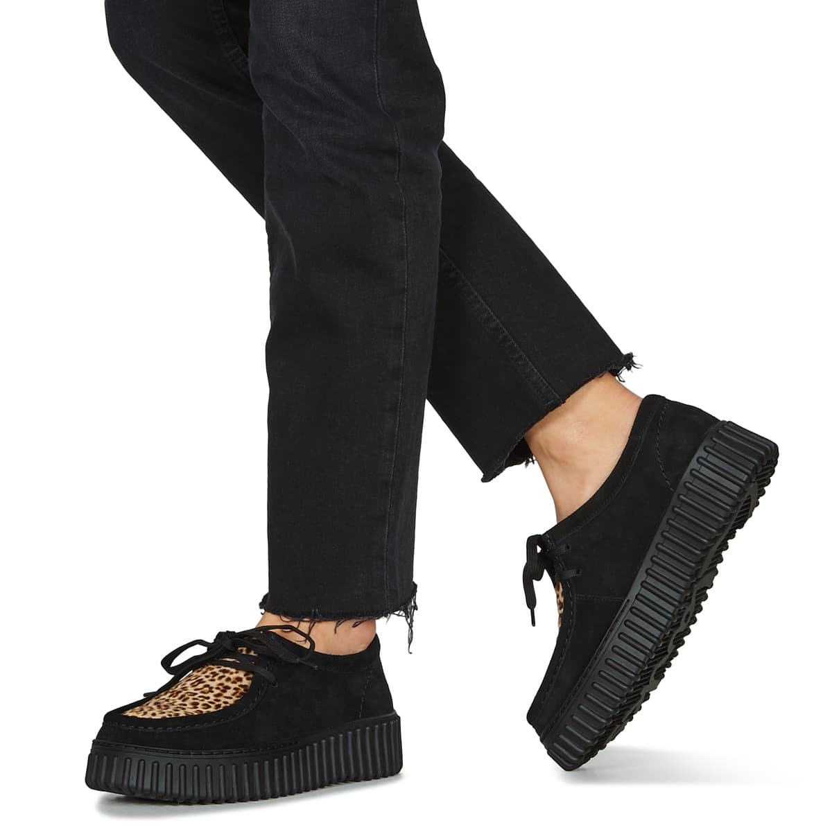 Women's Derby Shoes Clarks Black