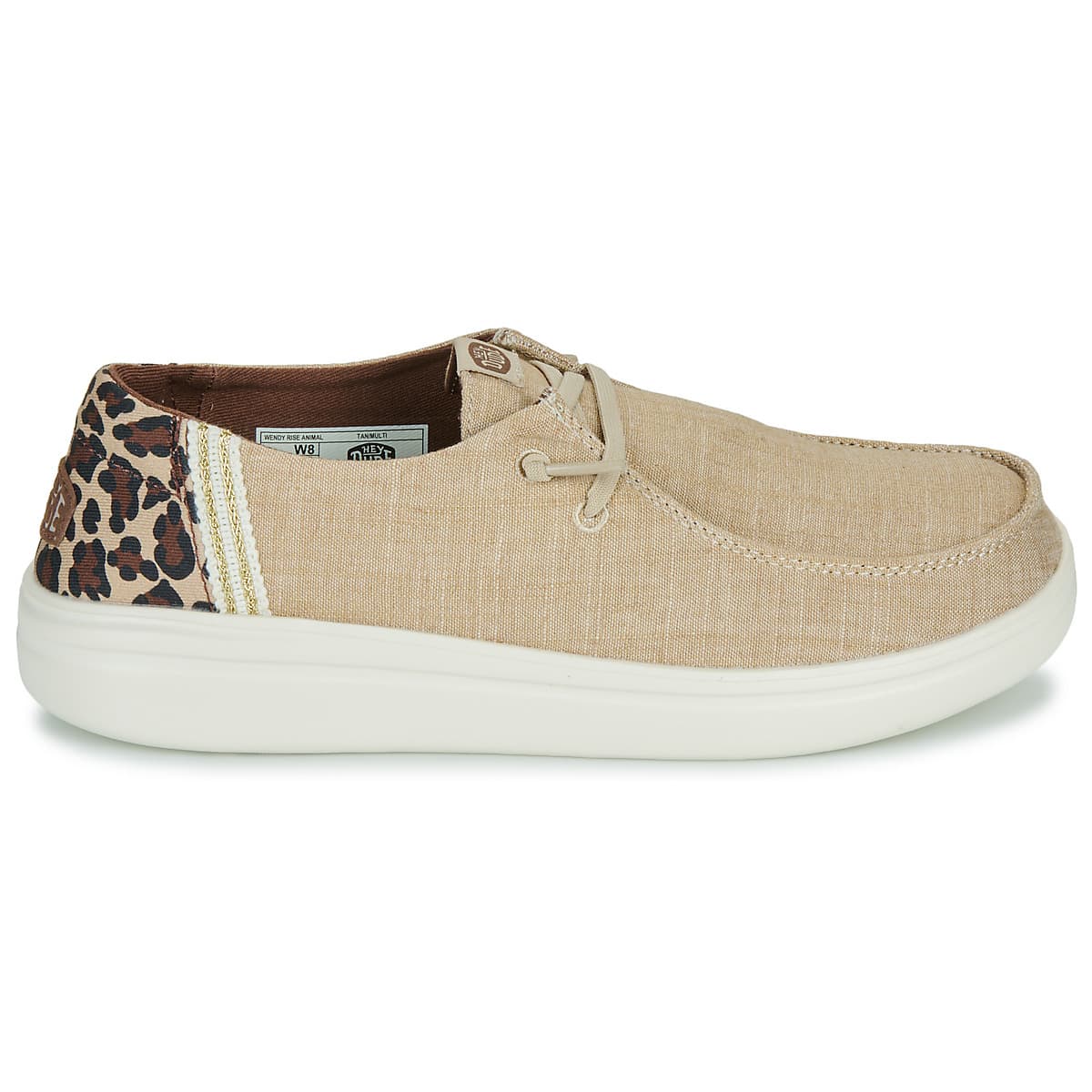 E71015 Wendy Rise Animal Print Details Moccasins Women Heydude