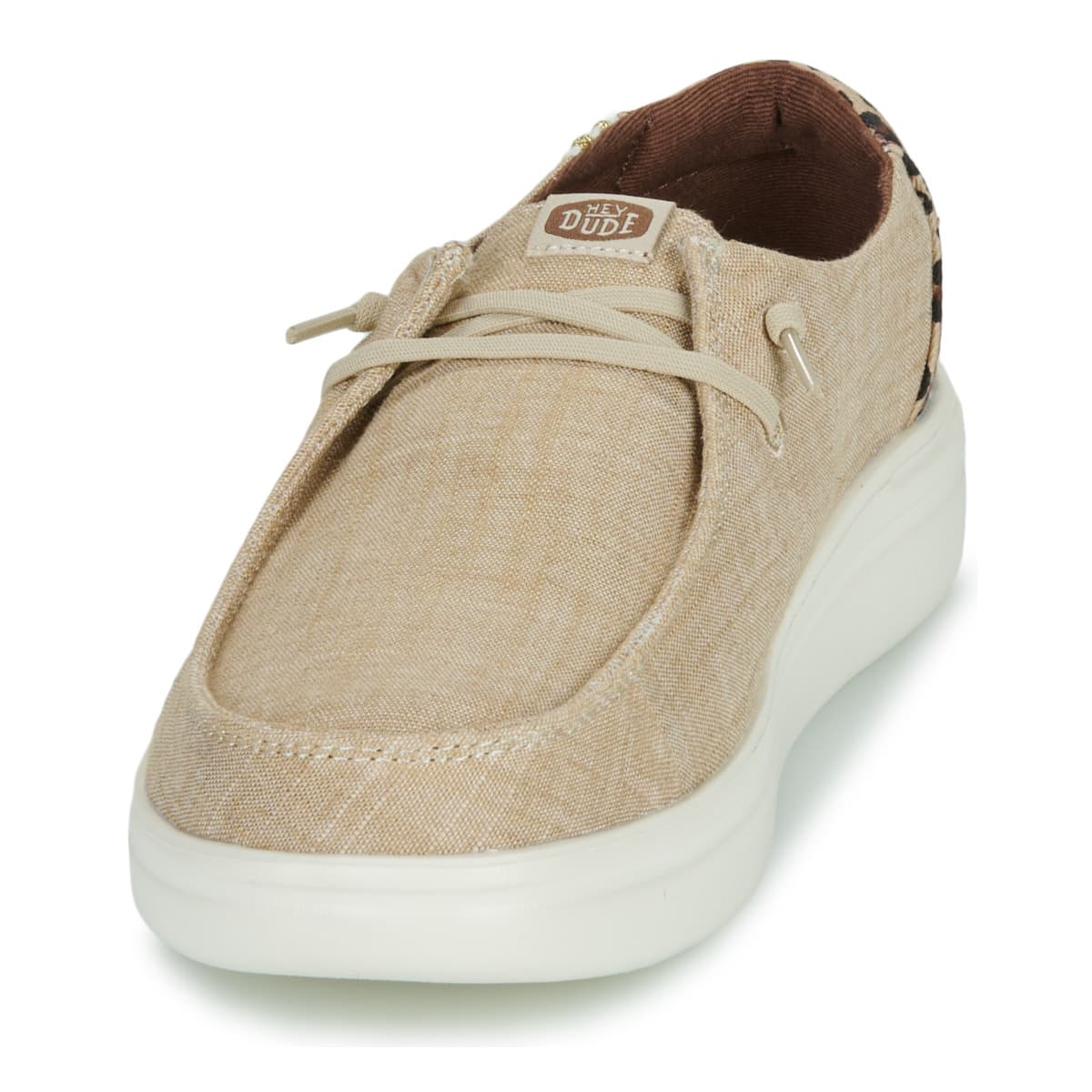 E71015 Wendy Rise Animal Print Details Moccasins Women Heydude