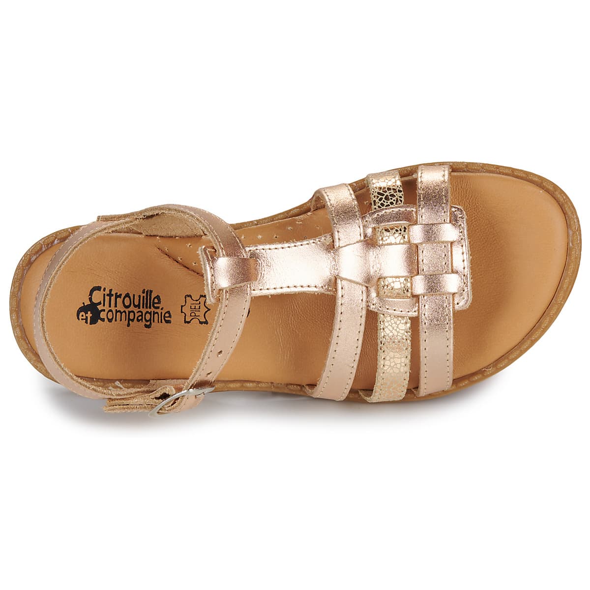Girls' Sandals Citrouille et Compagnie Brown