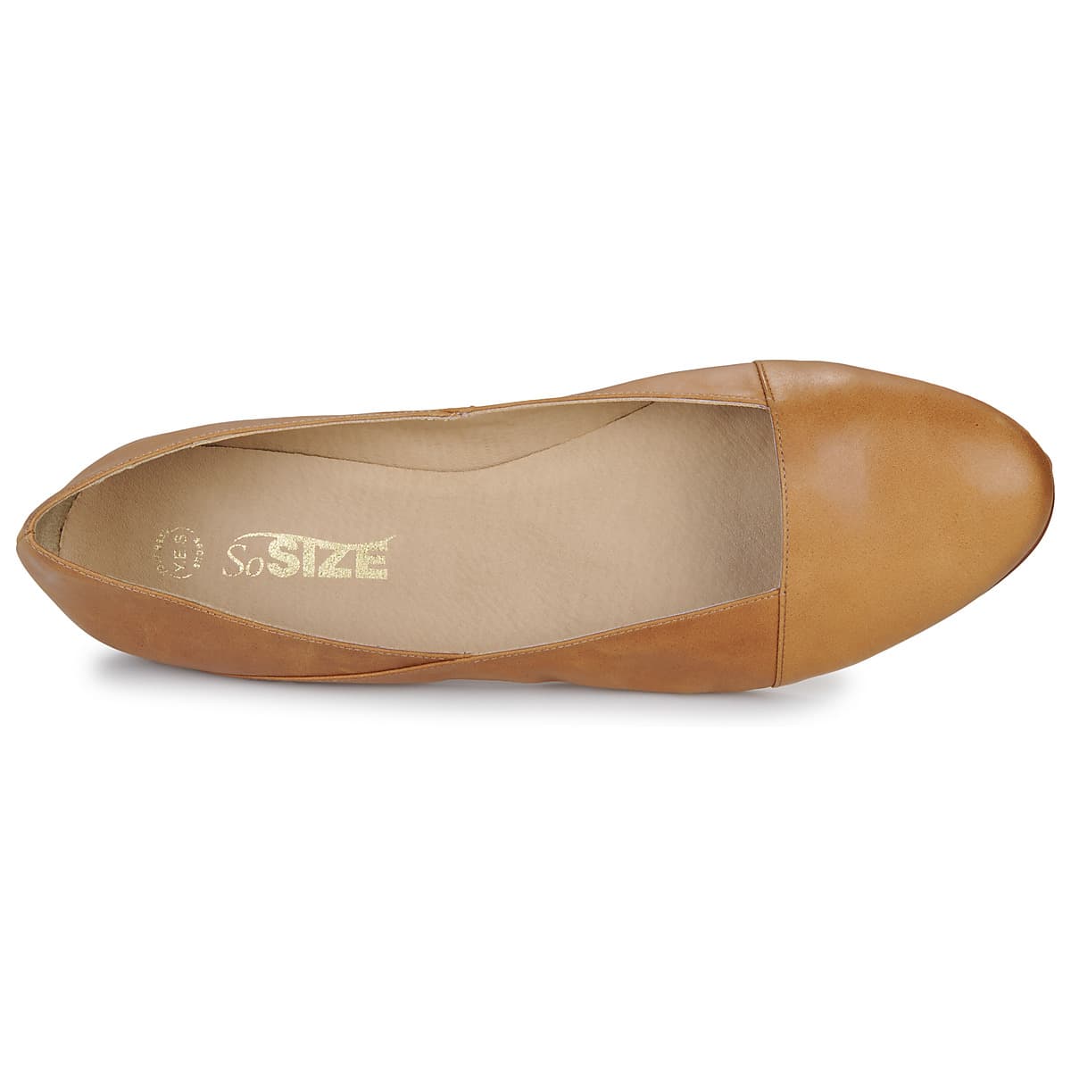 Women's Ballet Flats So Size Brown