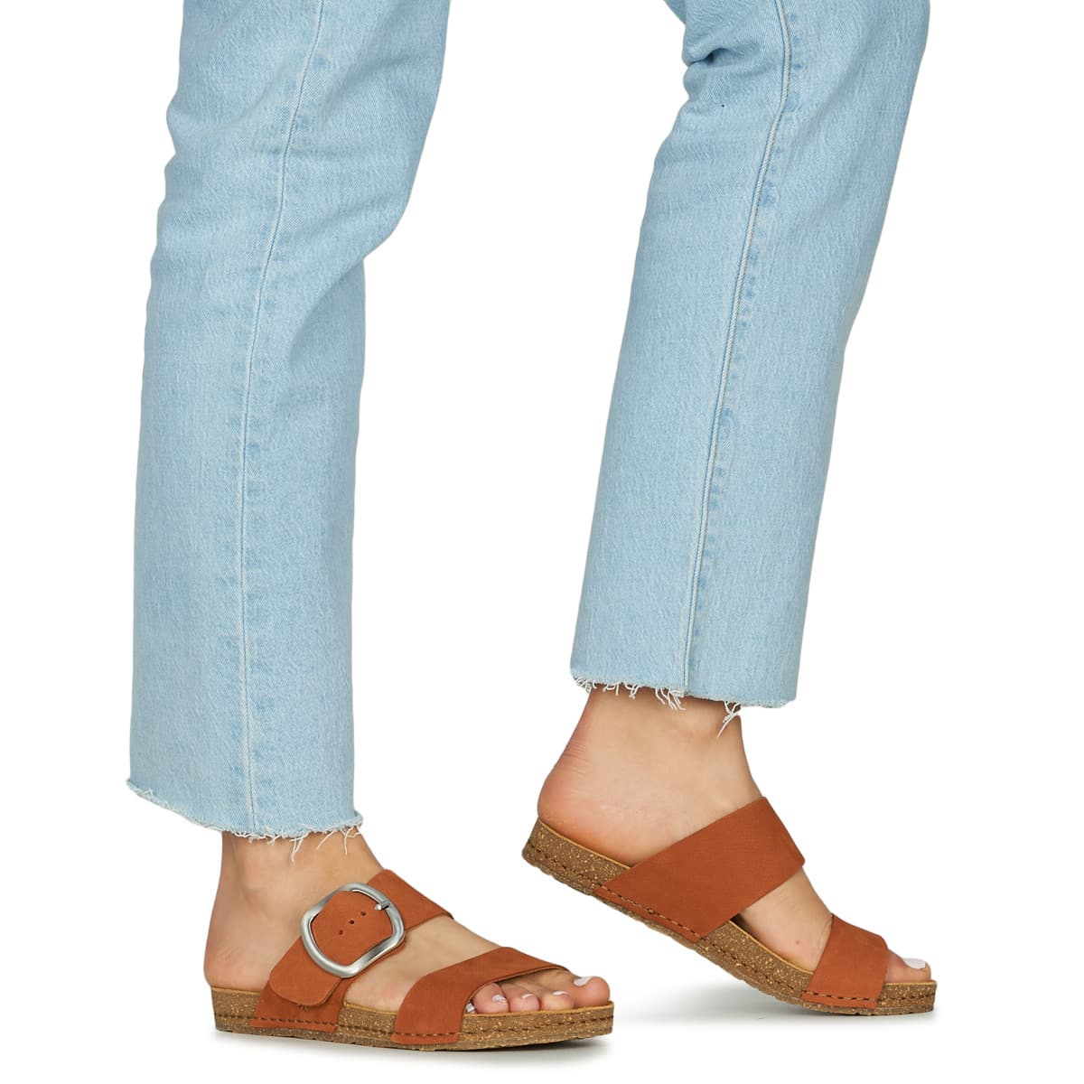 Women's Mules Art Brown