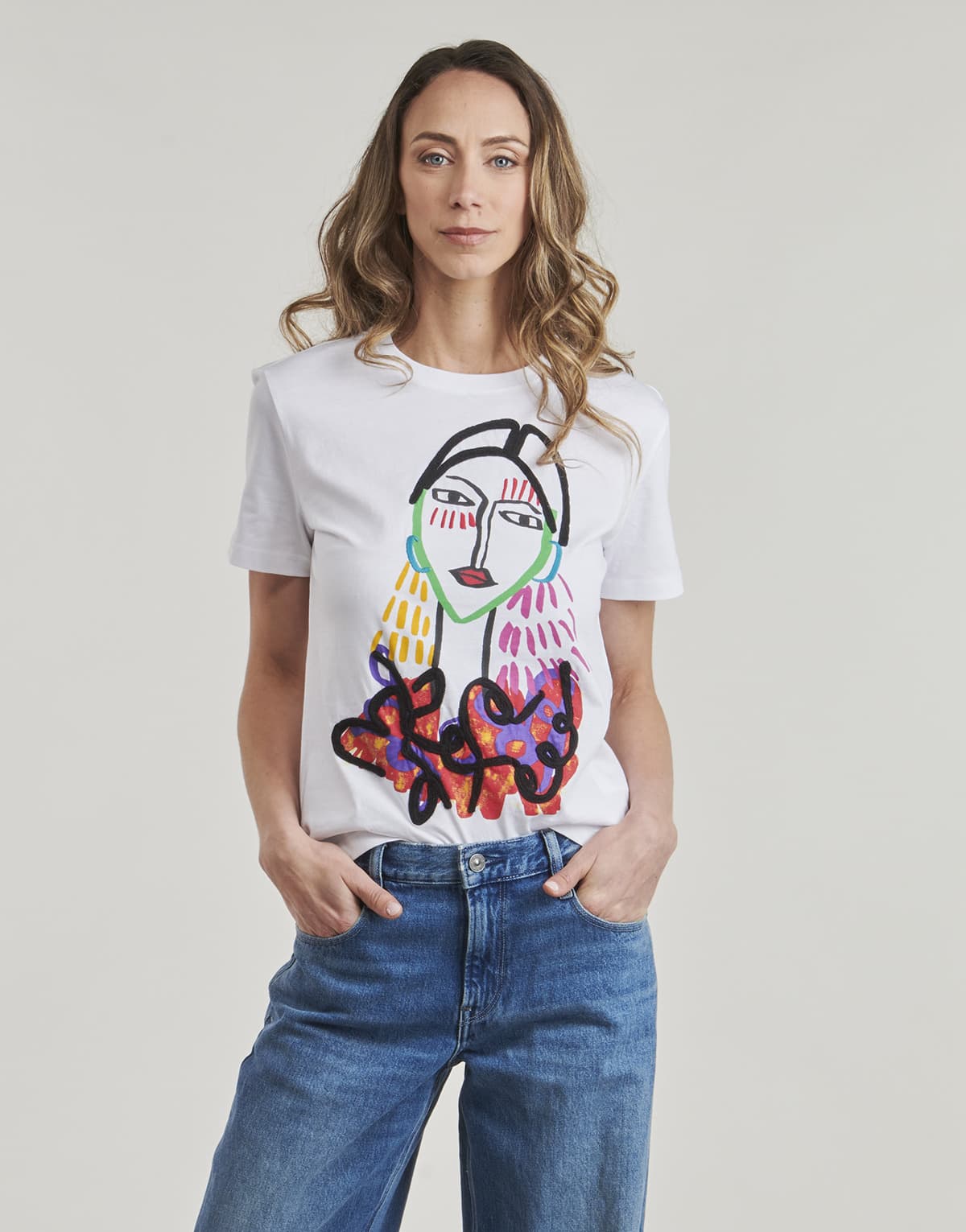 Women's T-Shirts Desigual White