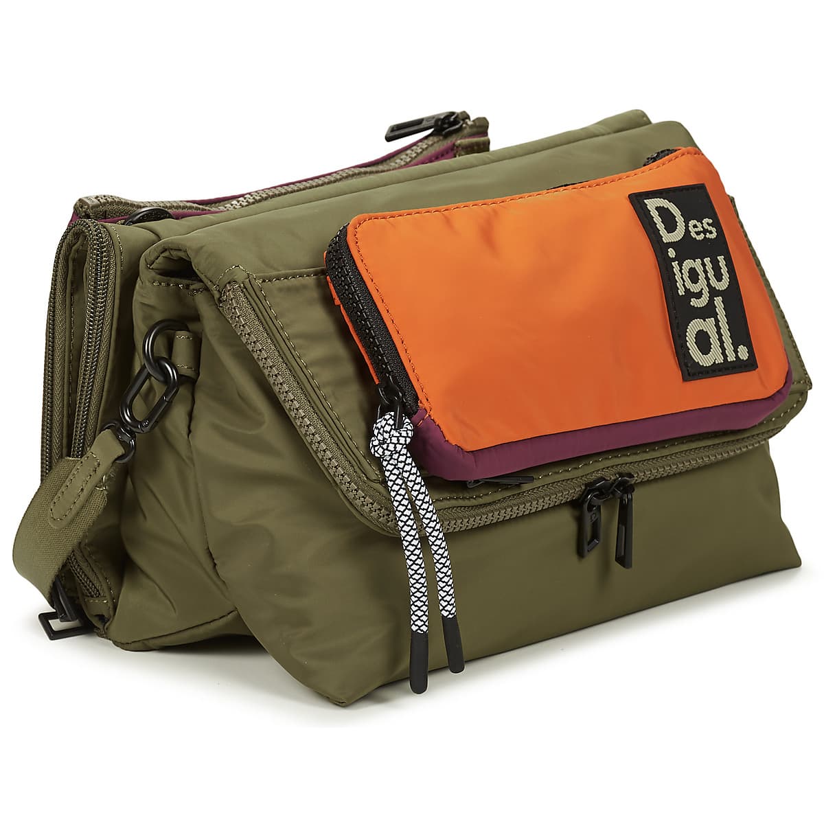 Women's Shoulder Bags Desigual Khaki