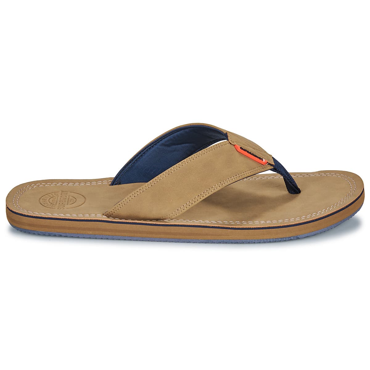 Men's Flip Flops Superdry Brown