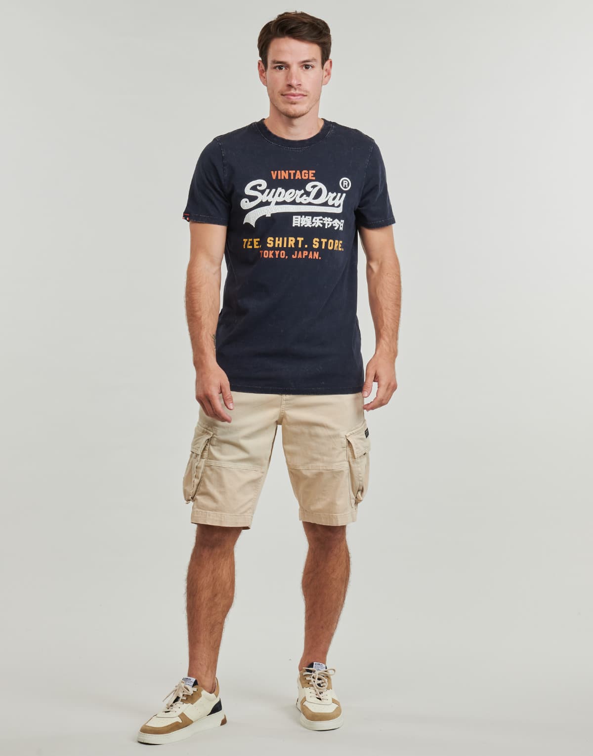 Men's Shorts Superdry Beige