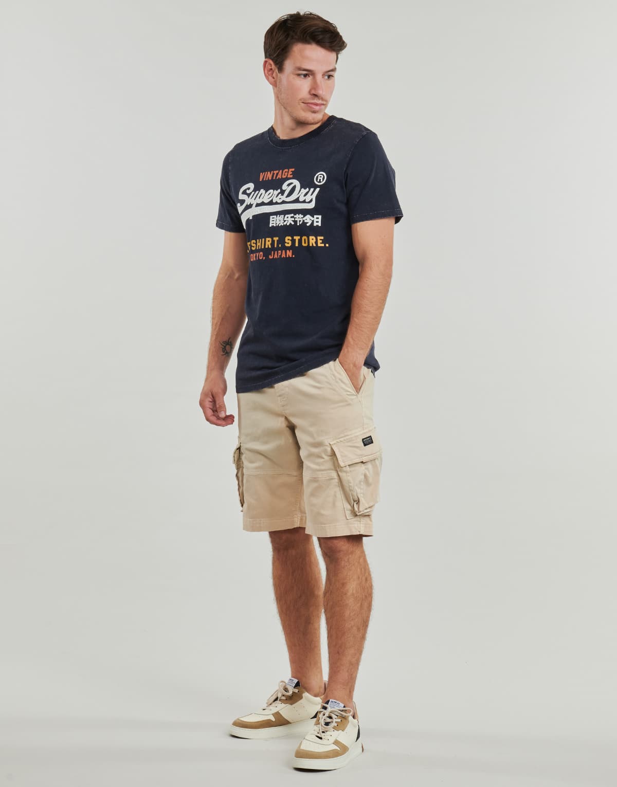 Men's Shorts Superdry Beige