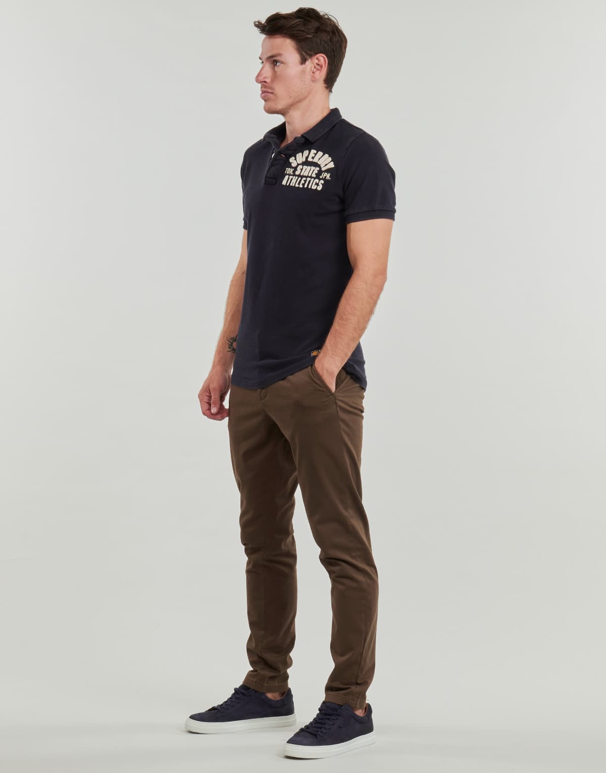 Men's Polo Shirts Superdry Blue