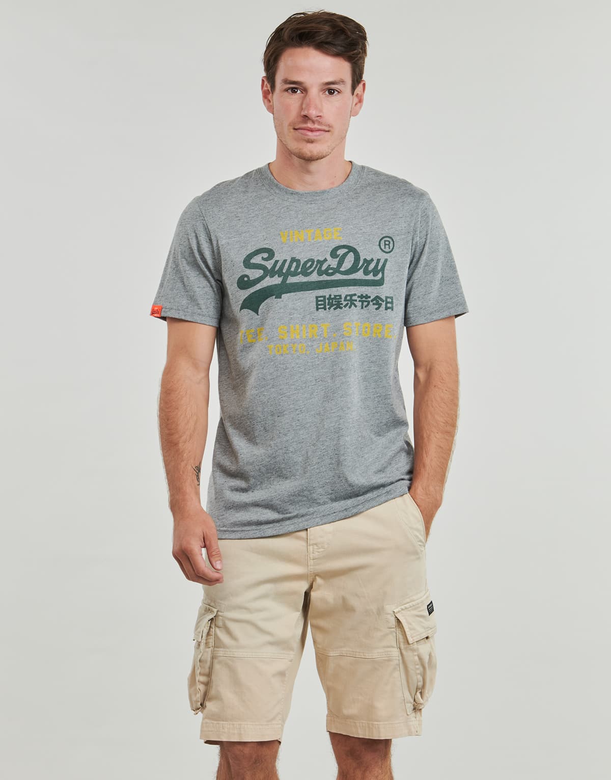 Men's T-Shirts Superdry Gray