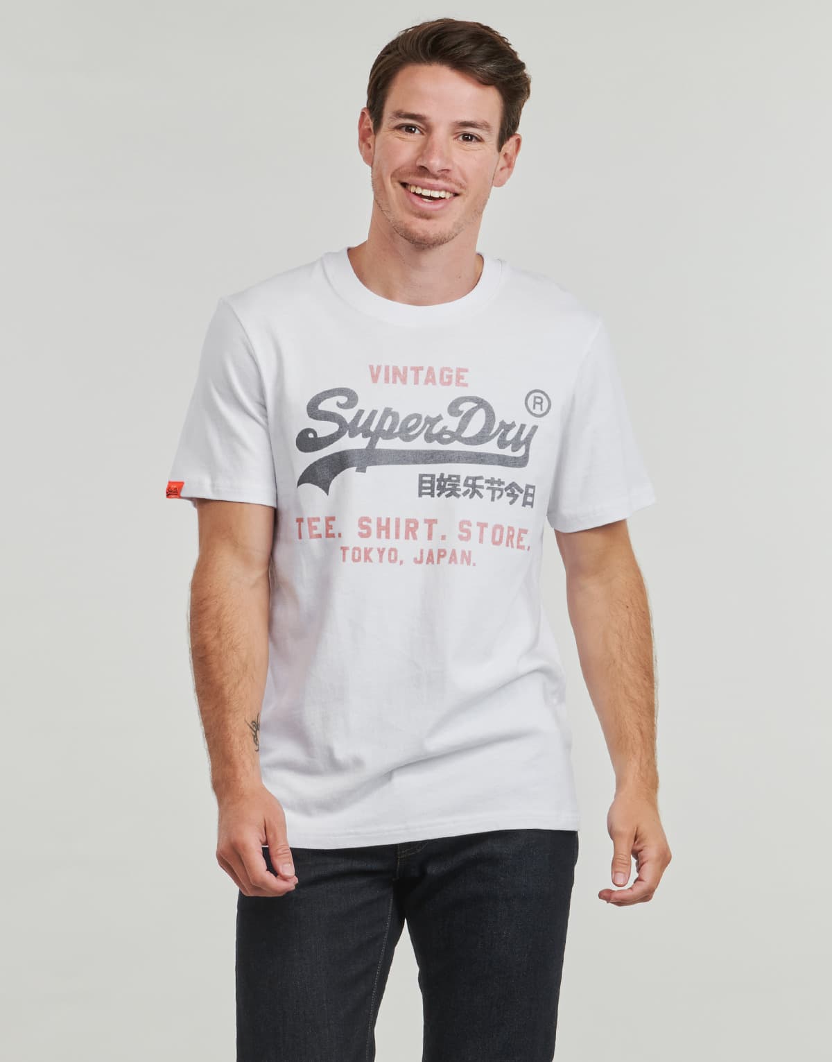 Men's T-Shirts Superdry White