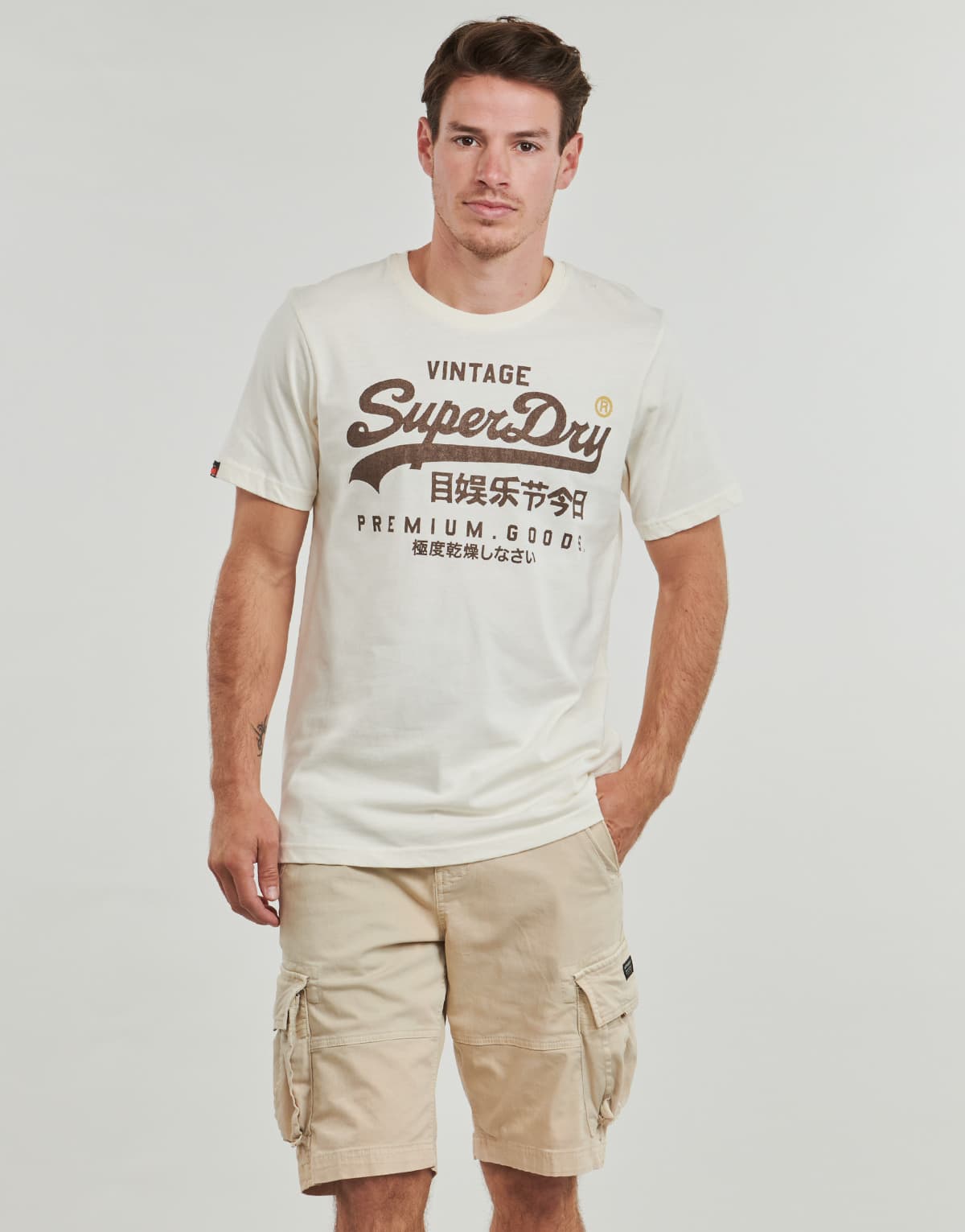 Men's T-Shirts Superdry White