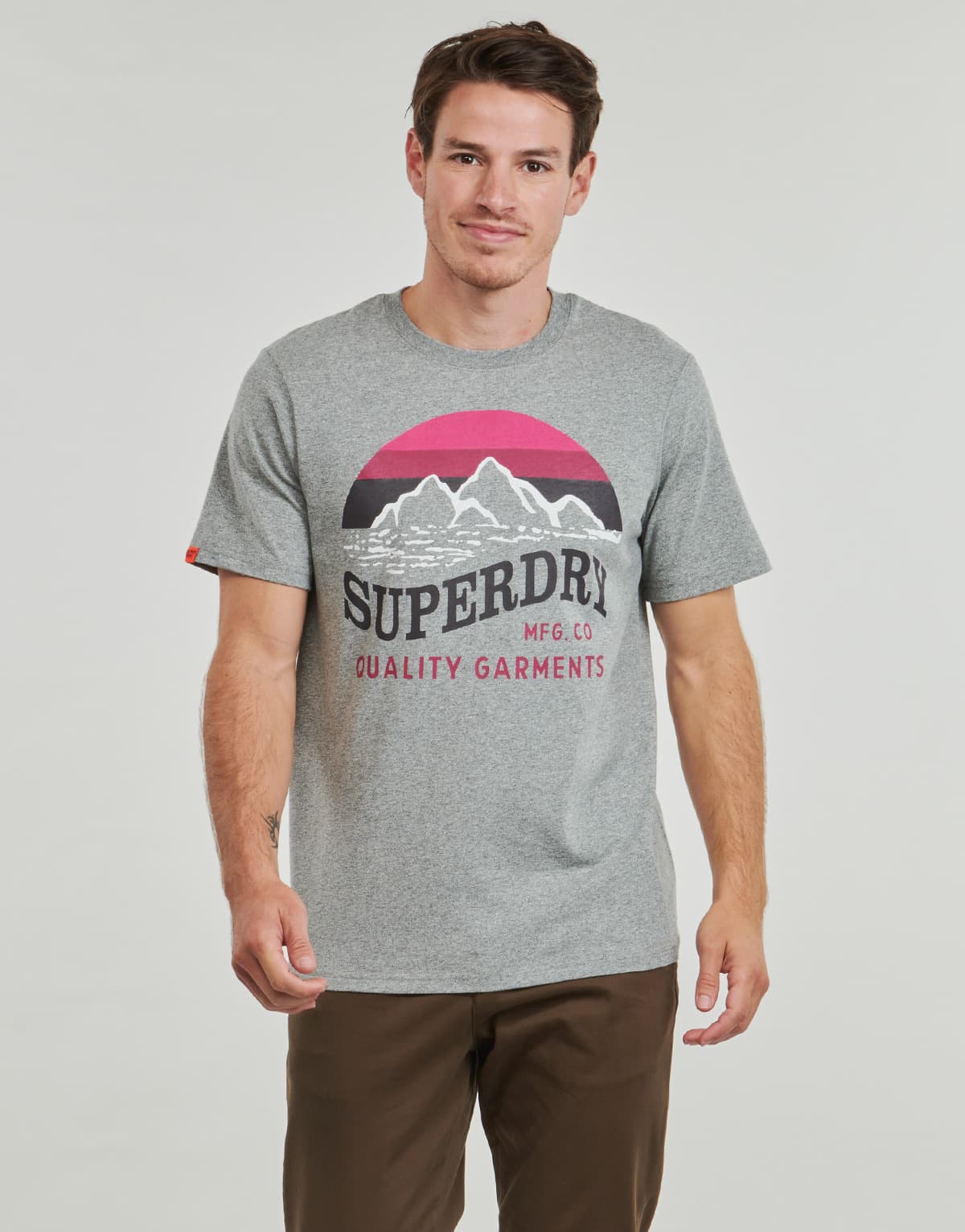 Men's T-Shirts Superdry Gray