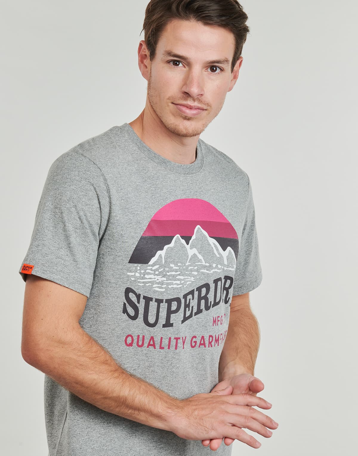 Men's T-Shirts Superdry Gray