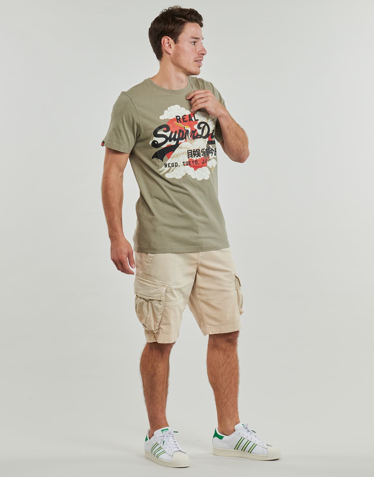 Men's T-Shirts Superdry Khaki