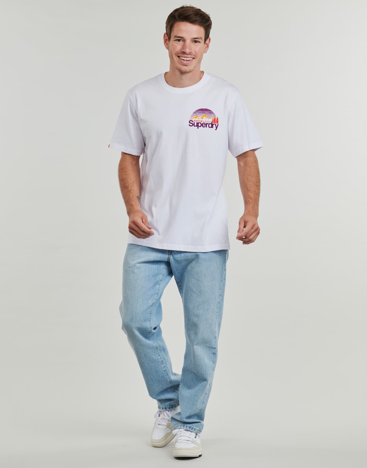 Men's T-Shirts Superdry White