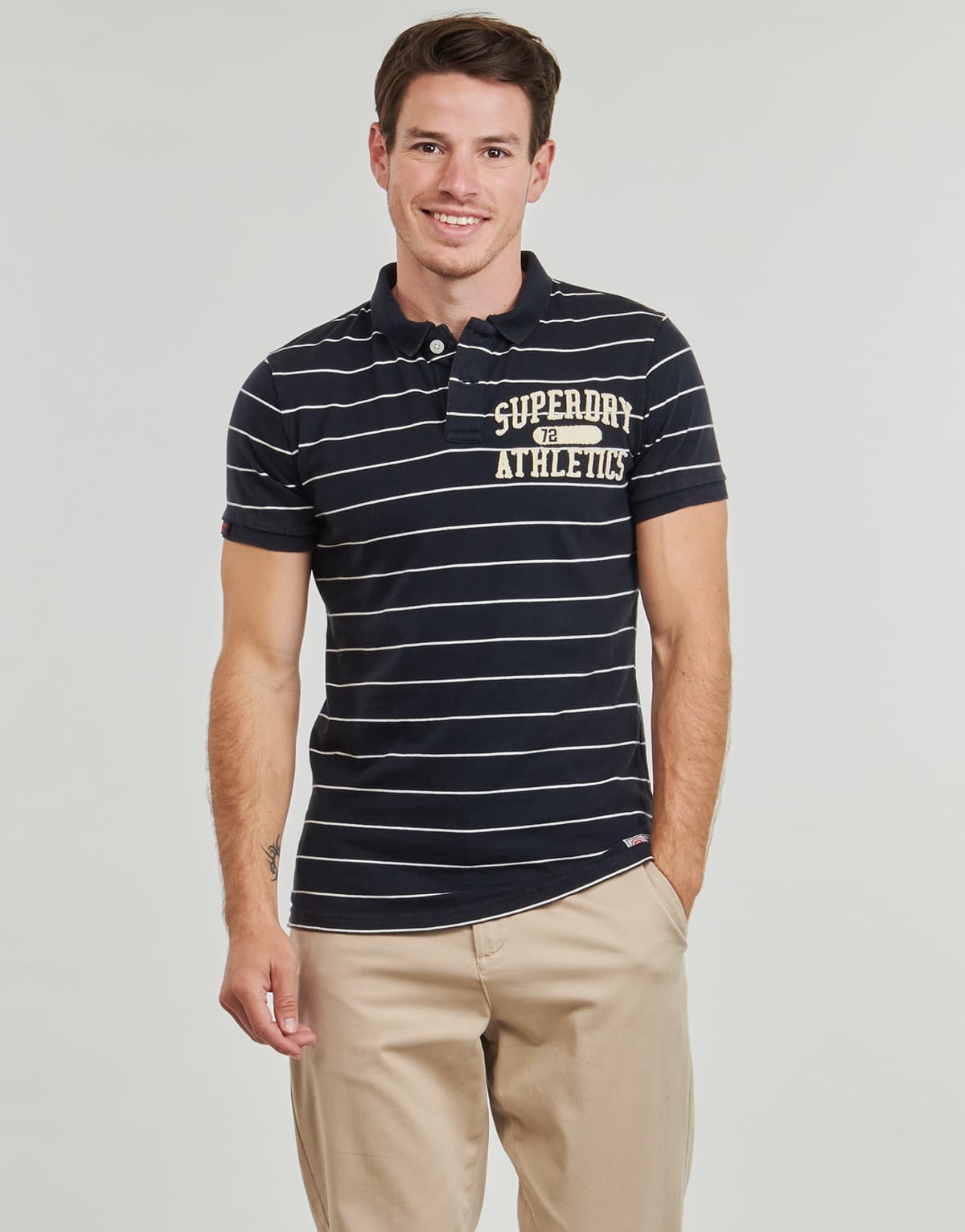 Men's Polo Shirts Superdry Blue