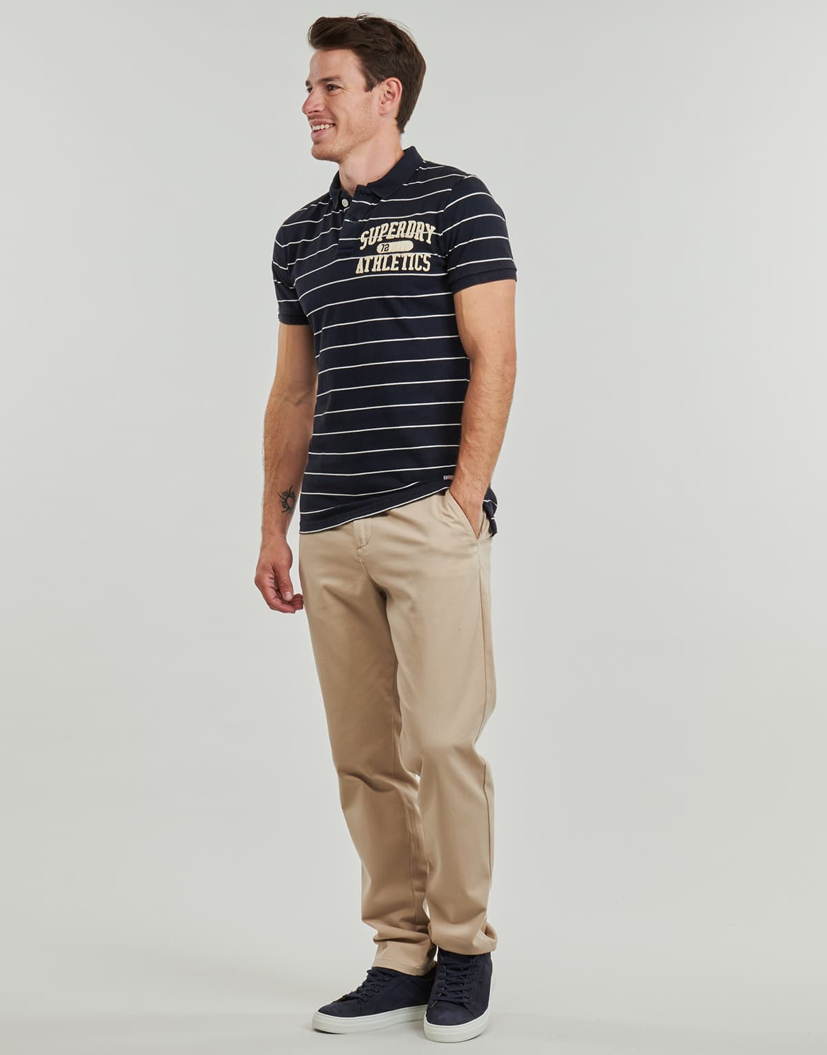 Men's Polo Shirts Superdry Blue