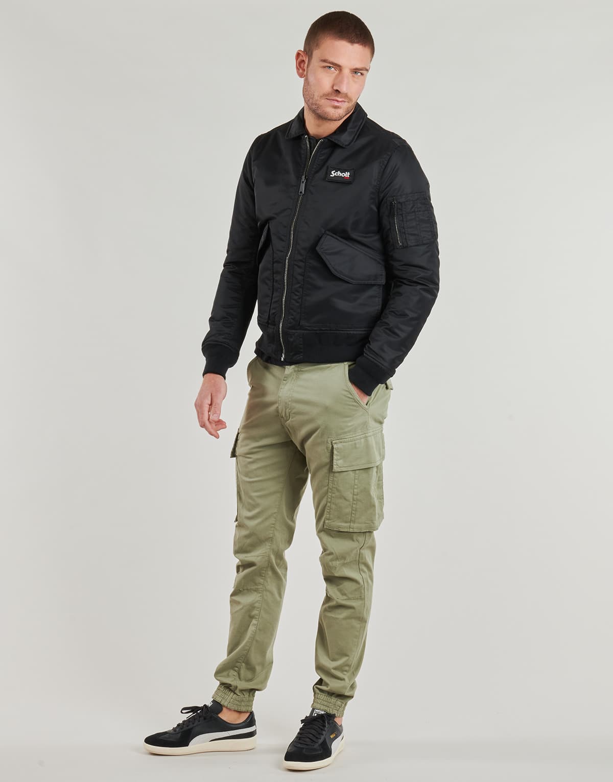 Men's Jackets Schott Black