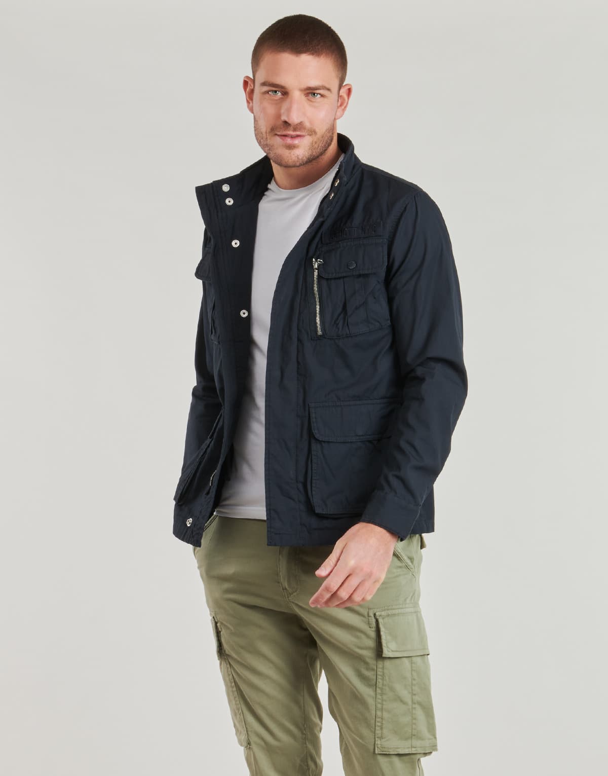 Men's Jackets Schott Blue