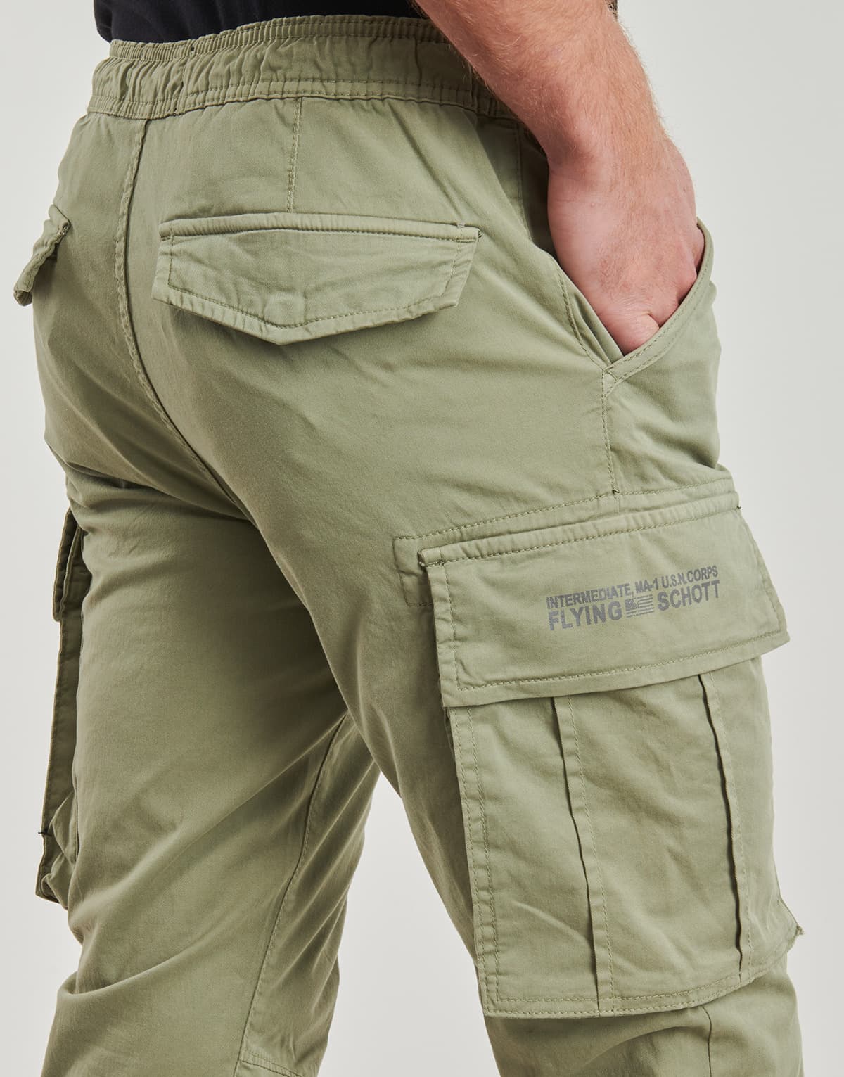 Men's Pants Schott Khaki