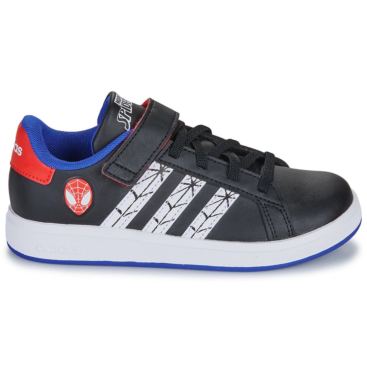 Παιδικό Αθλητικό Παπούτσι για Αγόρι Adidas Grand Court Spiderman Χρώματος Μαύρο JS0742