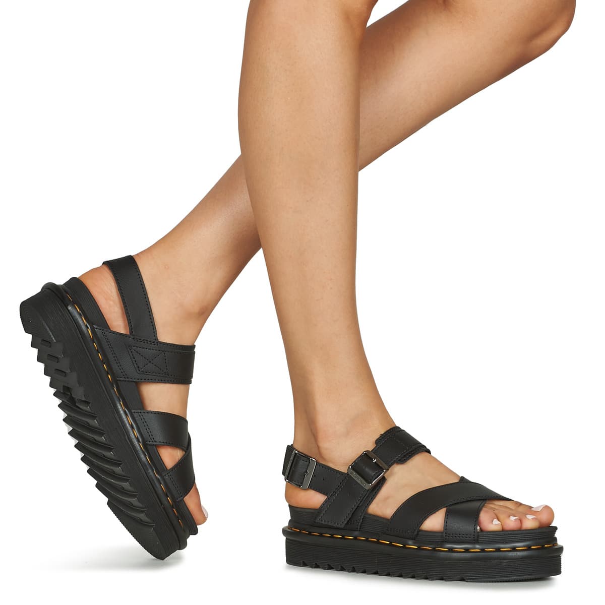 Women's Platforms Dr. Martens Black