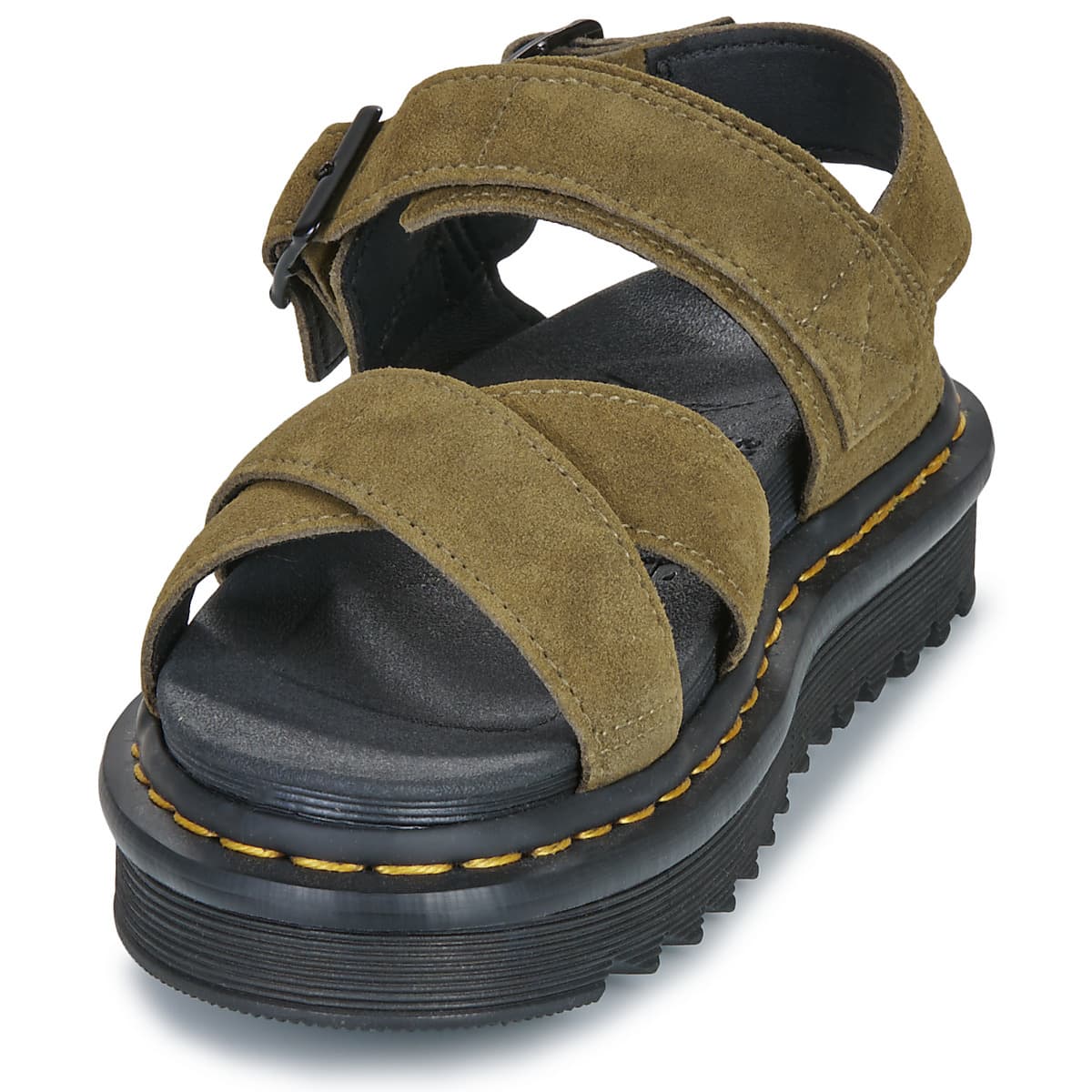 Women's Platforms Dr. Martens Khaki