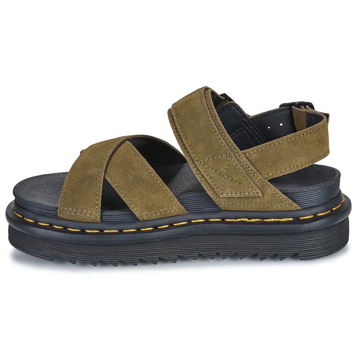 Women's Platforms Dr. Martens Khaki